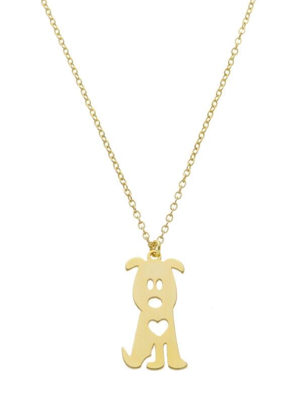 Pingente De Cachorrinho Banhado a Ouro 18k