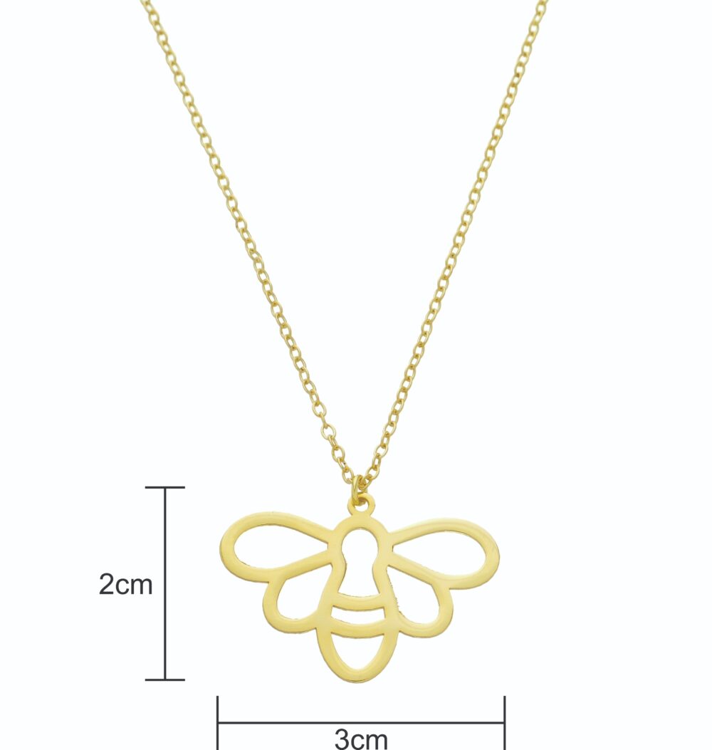 Pingente Abelhinha Banhado a Ouro 18k - Imagem 2