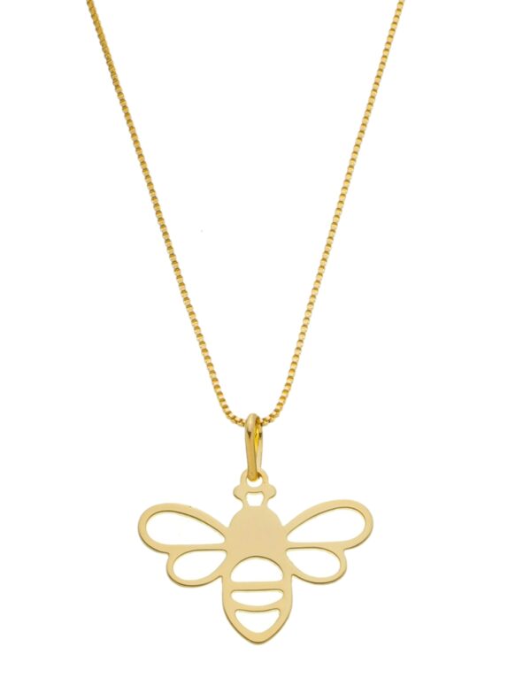 Pingente De Abelhinha Banhado a Ouro 18K